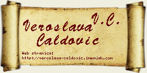Veroslava Ćaldović vizit kartica